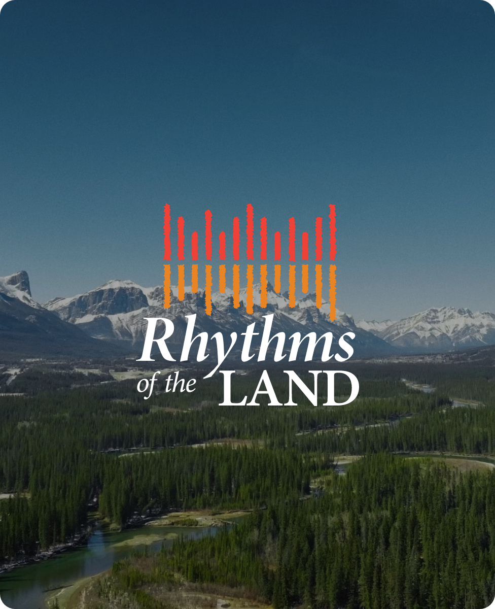 Rhythms of the Land Logo Card